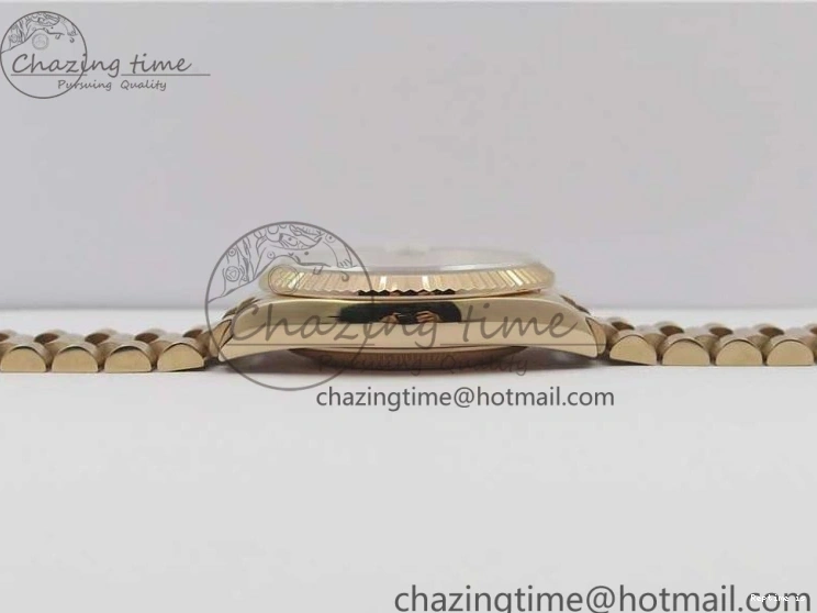 0108 Day-Date 36 RG 128239 Bp Maker Best Edition Pink Dial on RG President Bracelet Sporty 3136